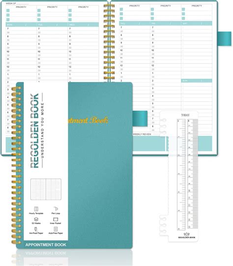 Amazon Weekly Appointment Book Planner Undated Regolden Book