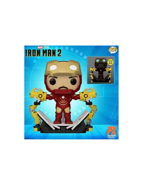 Figura Funko Pop Deluxe Marvel Iron Man Con Gantry Modelo