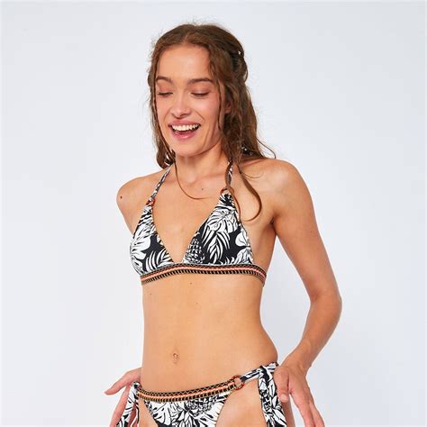 Bikini Bh Sima Palmbreeze Blaadjesprint Banana Moon La Redoute