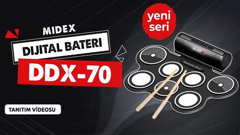 Midex DDX 70 Dijital Davul Elektronik Bateri Bluetoothlu YouTube