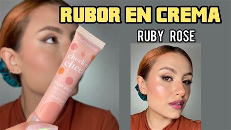 Probando El Rubor En Crema De Ruby Rose Kimberly Navas Youtube