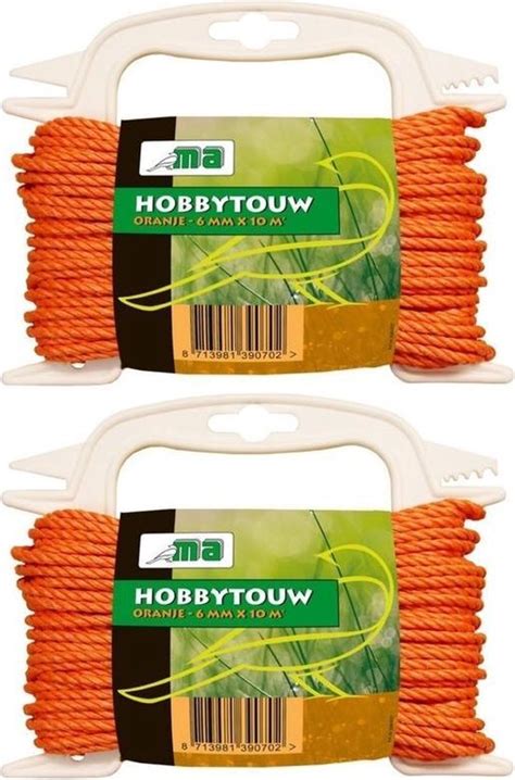 Bol X Oranje Touw Draad Mm X Meter Hobby Klus Touw