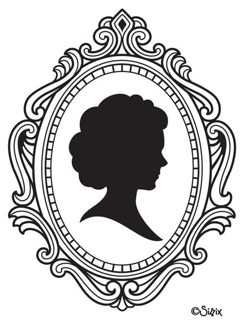 Cameo Frames Drawing Cameo Image Vector Clip Art Online Royalty