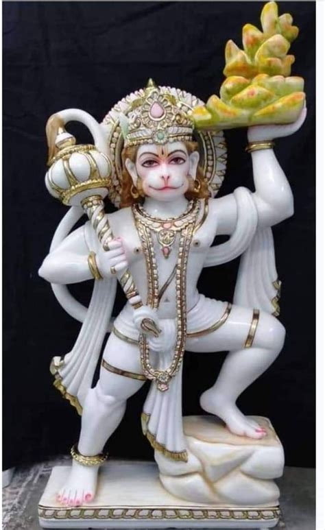 White Marble Hanuman Ji Murti For Temple Size Feet At Rs In