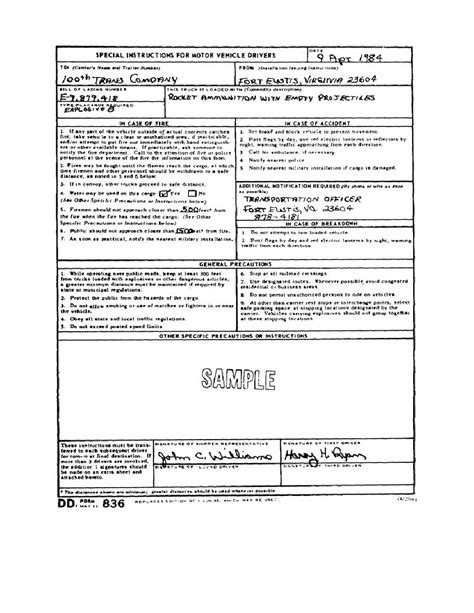 Dd Form 626 Requires Drivers To Provide Which Of The Following