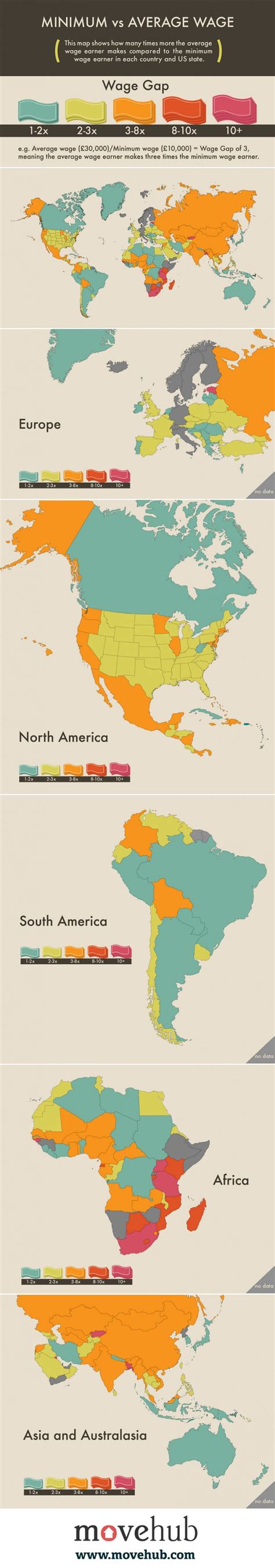 The Average Wage Gap in Every Country - BrandonGaille.com