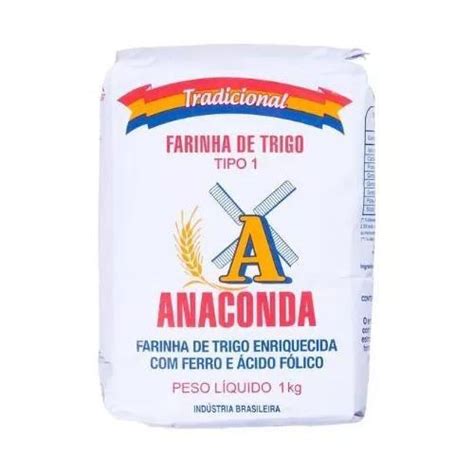 Farinha De Trigo Tipo 1 Anaconda 1 Kg Farinha Magazine Luiza