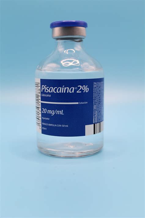 Pisacaina Lidocaina Solucion Inyectable Ml Frasco Ml Farma Gen