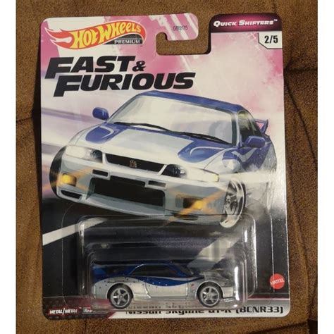Hot Wheels Premium Fast Furious Quick Shifters Nissan Skyline Gt R Bcnr R New Shopee