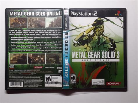 Metal Gear Solid Subsistence Playstation 2 PS2 Authentic Video Game