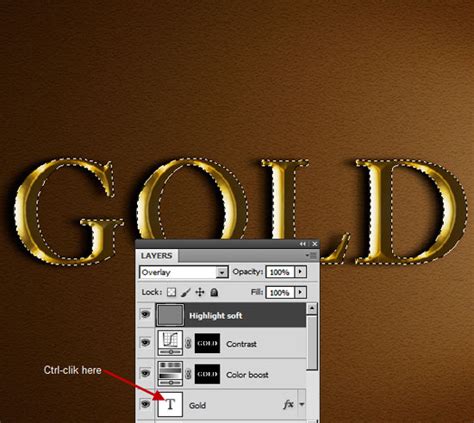 Tạo hiệu ứng chữ mạ vàng Gold Text Effect trong Photoshop Viết chữ