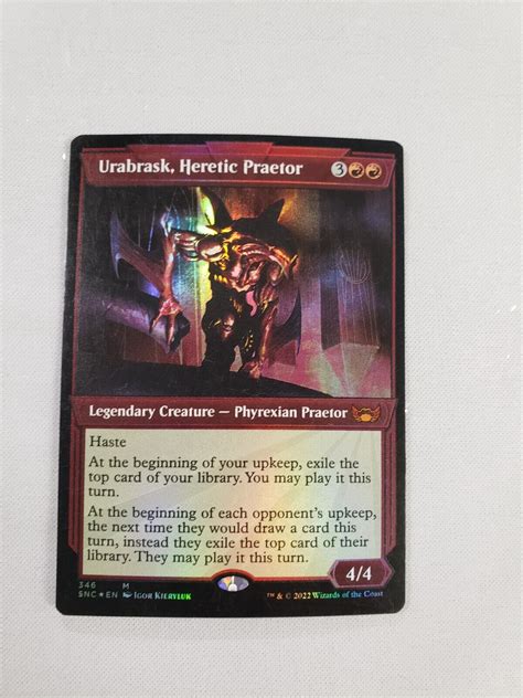 Mtg Urabrask Heretic Praetor X Streets Of New Capenna Nm