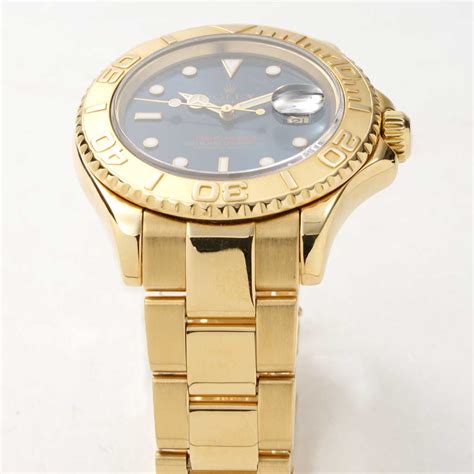 Rolex Yachtmaster Blue Dial 18k Yellow Gold | New York Jewelers Chicago