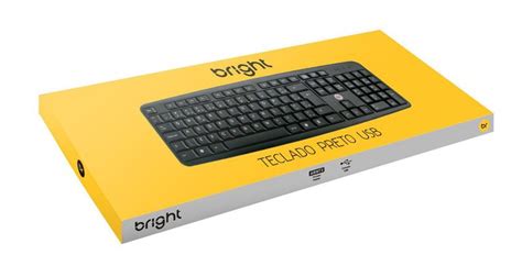 Teclado Standard Usb Bright Preto 0014 Teclado Magazine Luiza