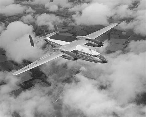 Airspeed Ambassador 1 (G-AKRD) in flight, September 1954