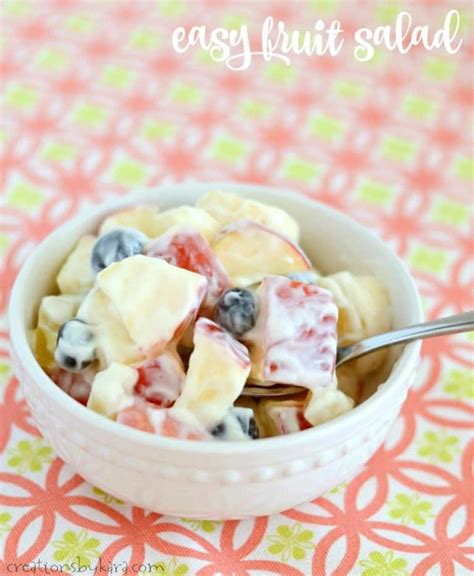 Easy Sour Cream Fruit Salad Creations By Kara