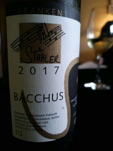 Stuhler Bacchus Kabinett Halbtrocken Vivino Australia