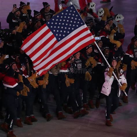 Olympic Rings Gold Medal American Flag Stock Photos Free And Royalty