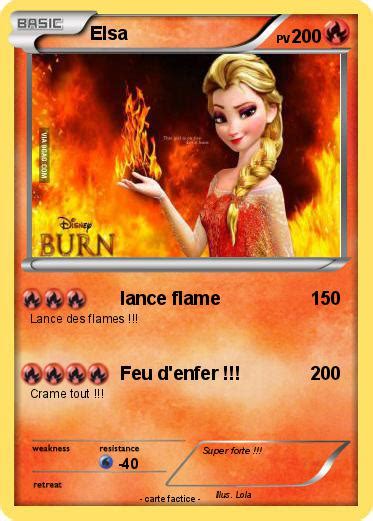 Pokémon Elsa 386 386 lance flame Ma carte Pokémon