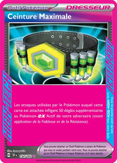 Ceinture Maximale Écarlate et Violet Forces Temporelles 154 Poképédia