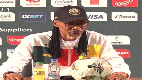 Rigobert Son La Conference De Presse D Avant Match Cameroun Nigeria