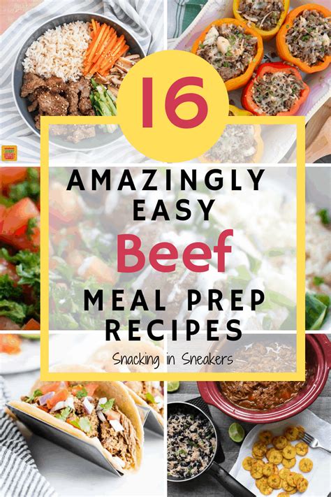 16 Amazing Beef Meal Prep Recipes | Healthy beef recipes, Beef recipes