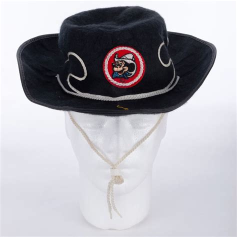 Disneyland Mickey Mouse Cowboy Hat (c.1960s) - ID: jan24068 | Van Eaton ...