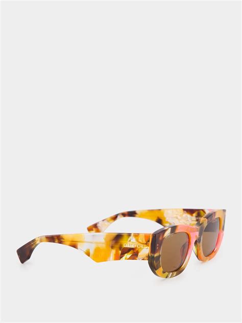 Gucci Tortoiseshell Oval Sunglasses Fashion Clinic