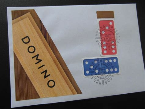 Er Streifen Domino Blau Rot Vollstempel Ausgabetag Kaufen