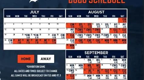 Detroit Tigers Schedule 2019 Printable - Printable Word Searches