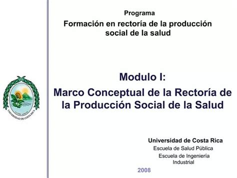 PPT Programa Formaci N En Rector A De La Producci N Social De La