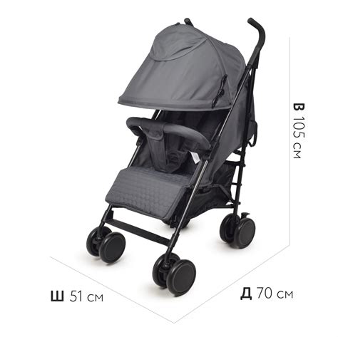 Коляска прогулочная Babyton City Grey купить по цене 6919 ₽ в интернет ...