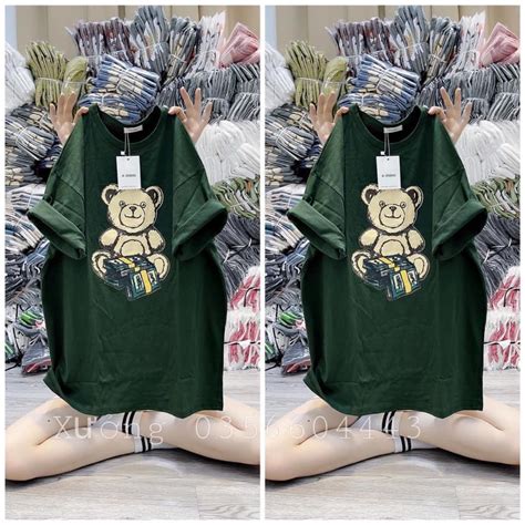 RẺ VÔ ĐỊCH Áo Thun Tay Lỡ In Hình TIM GẤU Hottrend Fom Rộng Unisex Và Các Mã Áo Phông Hot