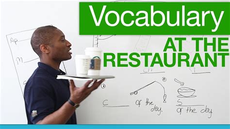 Basic English Vocabulary For Restaurants Youtube