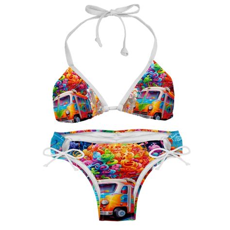 Mind Car Detachable Sponge Adjustable Strap Bikini Set Two Pack Swim Suit Swimsuits One Piece