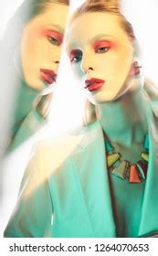 Studio Portrait Sexy Lady Blonde Hair Stock Photo Shutterstock