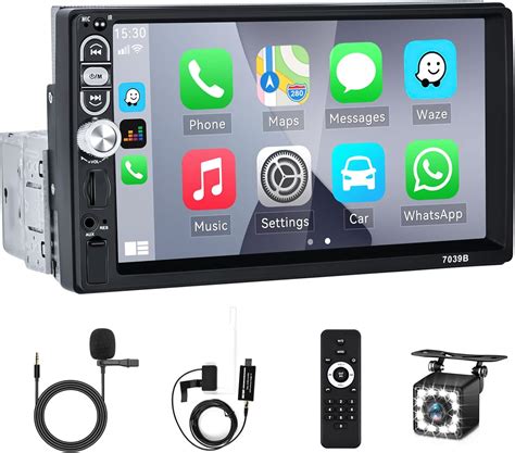 Apple Play DAB Car Stereo Single Din Camecho 7 Inch Touch Screen Car