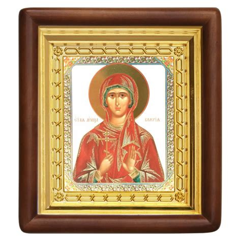 Купить икона мученицы валерии (калерии) кесарийской, 18х20 см ...