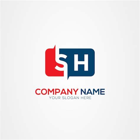 Premium Vector Sh Or Hs Creative Modern Letters Logo Design Element