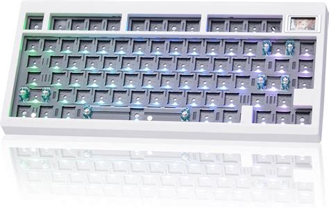 Amazon Suehiodhy Gmk Hot Swappable White Mechanical Keyboard Kit Bluetooth G Type