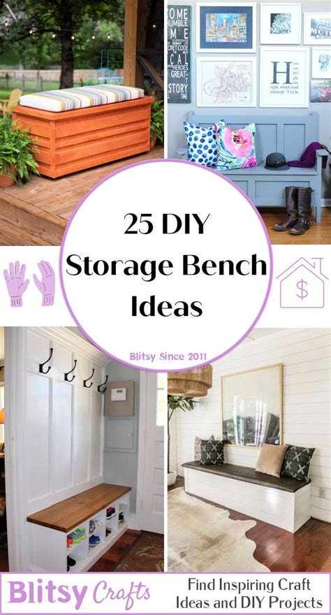 DIY Storage Bench (25 Ways to Build) - Blitsy