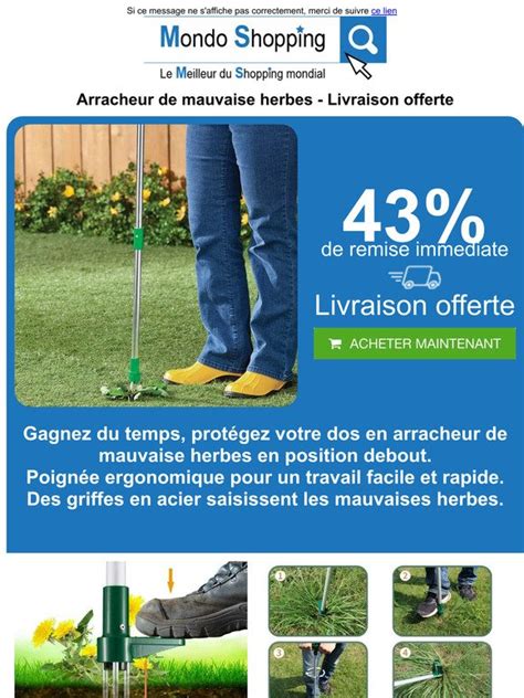 Mondoshopping Decouvrez Notre Arracheur De Mauvaise Herbes Milled