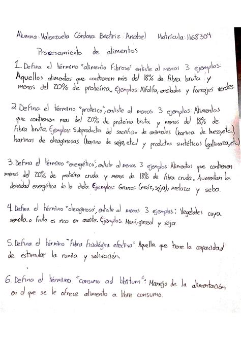 Solution Bromatologia Nutricion Tipos De Alimentos Guia Estudio