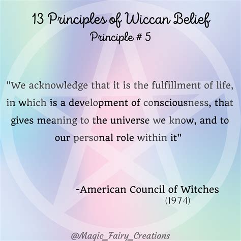 The principles of belief of the Wicca religion. Things to consider for ...