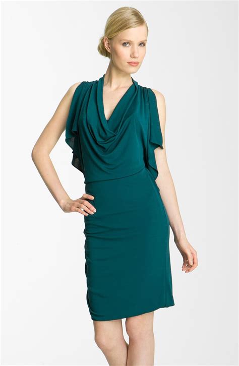 Halston Heritage Cowl Neck Dress Nordstrom