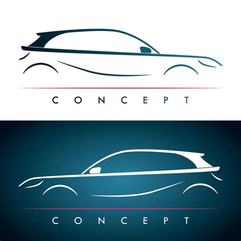 Car silhouette concept. 14912010 Vector Art at Vecteezy