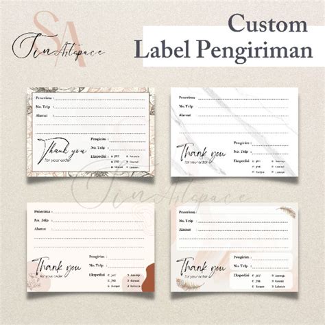 Jual Cetak Stiker Label Pengiriman Olshop Custom Label Pengiriman