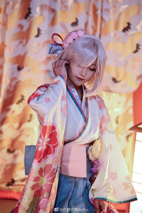 Fategrandorder 玛修·基列莱特 伊吕波歌留多礼装 巴鲁巴鲁baru Cosplay 骑士屋美女套图