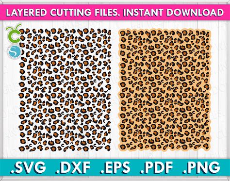 Leopard Print Pattern Svg Leopard Svg Leopard Print Svg Etsy Australia