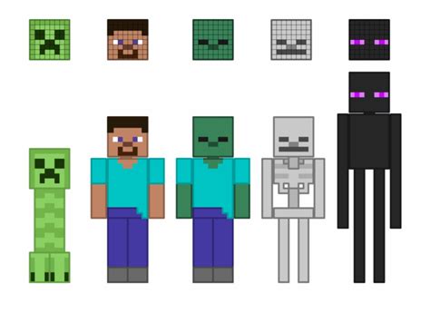 Minecraft Character Art Minecraft Png - Clip Art Library